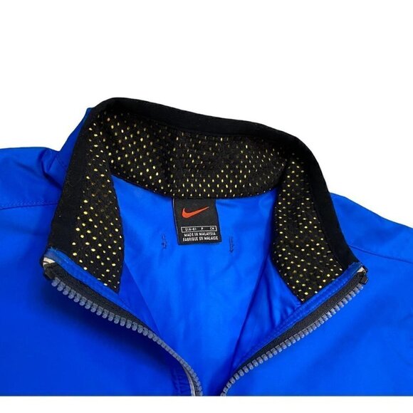 Vintage Nike Running Blue Lightweight Windbreaker Swoosh Jacket - Womens Small - Picture 3 of 4